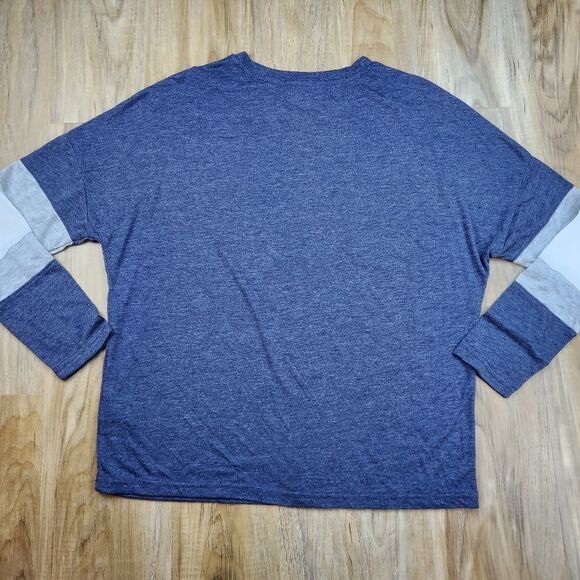 🩵NWT Blue Leavenworth Washington Drop Shoulder Top Large - Picture 2 of 10